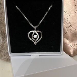 Timeless Silver Heart Pendant Necklace.